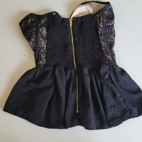 S Line Black Label Strapless Peplum Top - Picture 5 of 5